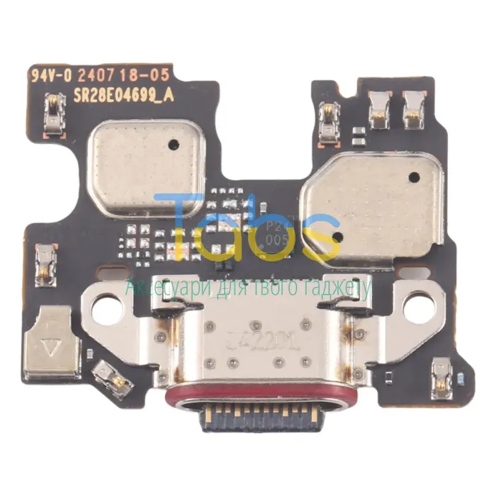 Шлейф Motorola Edge 50 Pro XT2403-2 з роз'ємом зарядки та мікрофоном - нижня плата Original Quality - зображення 2
