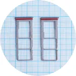 Тримач Sim картки та картки пам'яті Realme C75 4G RMX3941 (чорний на 2 SIM + Micro SD)