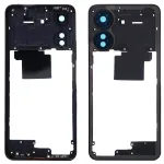 Рамка корпусу Xiaomi Poco C65 (чорна без скла камери)