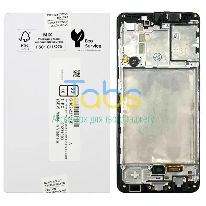 Дисплей для Samsung Galaxy A31 A315F з тачскріном (оригінал 100% Service Pack з рамкою) - зображення 1