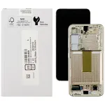 Дисплей для Samsung Galaxy S23 5G S911 з тачскріном (оригінал 100% з кремовою рамкою)