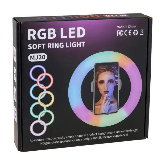 Лампа RGB MJ20 20cm м'ята упаковка Чорний - зображення 2