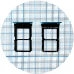 Тримач Sim карти Xiaomi Mi 10, Mi 10 Pro (зелений на 2 SIM)