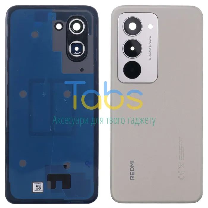 Задняя крышка для Xiaomi Redmi 15 4G Global 167 мм 25062RN2DA 25062RN2DL (сіра зі склом камери) Original Quality - изображение 1