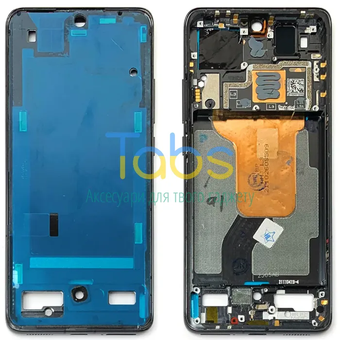 Рамка дисплея Xiaomi 12 (чорна оригінал 100% розбирання - зняте) - изображение 1