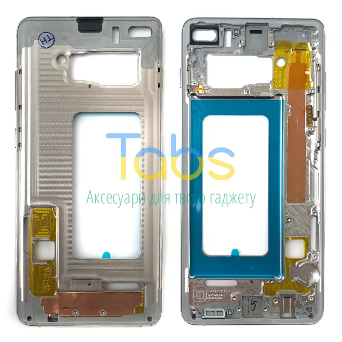 Рамка дисплея Samsung Galaxy S10+ Plus (срібляста ) Original Quality - изображение 1