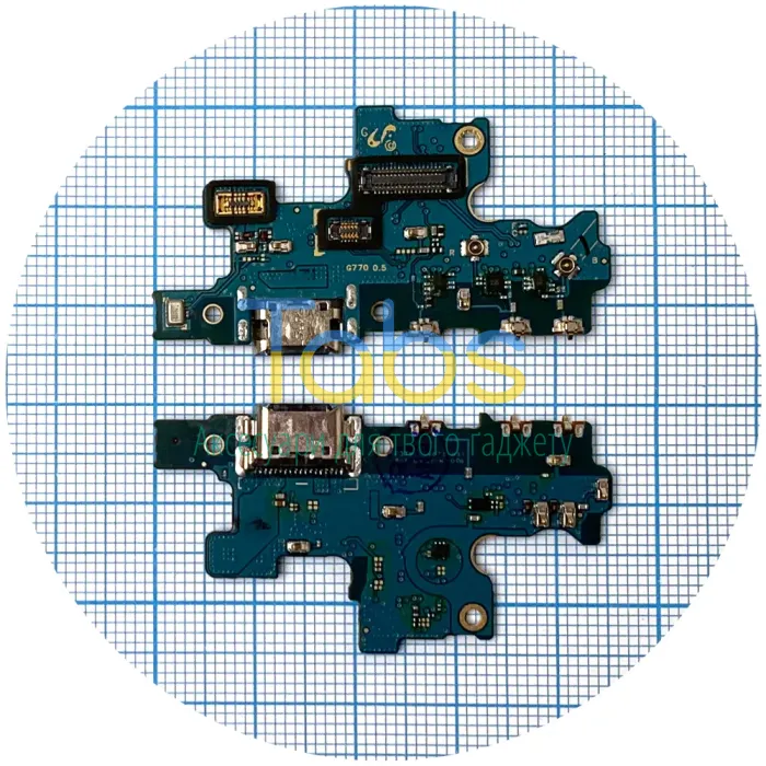 Шлейф Samsung Galaxy S10 Lite G770F з роз'ємом зарядки та мікрофоном - нижня плата Original Quality - зображення 1