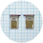 Тримач SIM карти Samsung Galaxy S20 FE G780F, S20 FE 5G G781B (фіолетовий на 2 SIM)