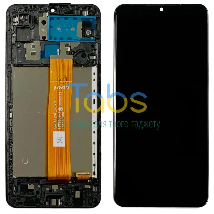 Дисплей для Samsung Galaxy A12 A125F, M12 M127 з тачскріном і рамкою (SM-A125F_REV0.1 ) Original Quality - зображення 1