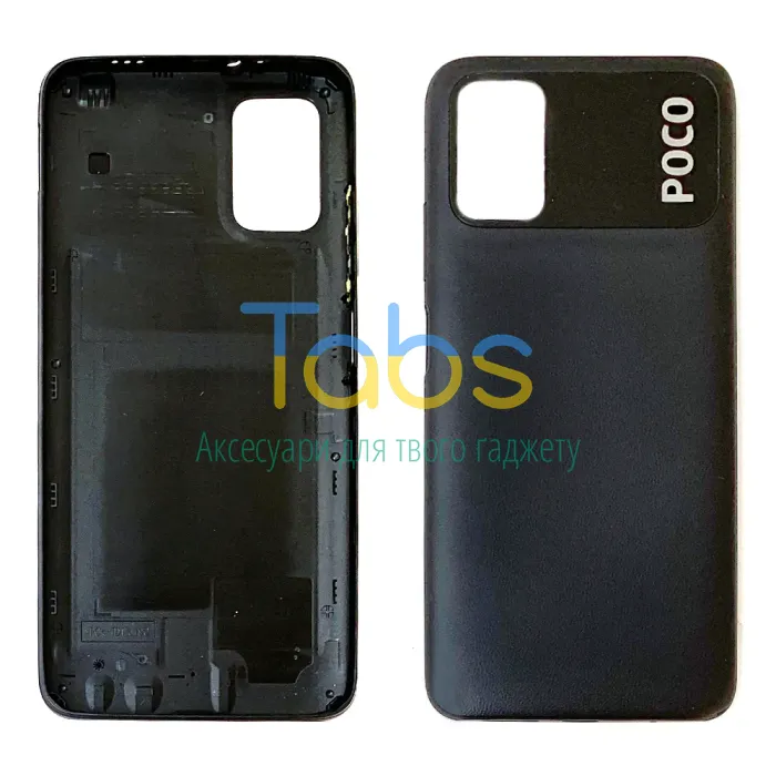 Задня кришка для Xiaomi Poco M3 (чорна) - зображення 1