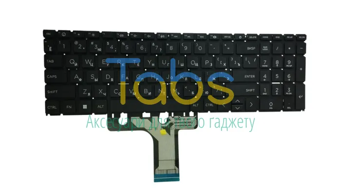 Клавиатура для ноутбука HP 255 G10 Black, (No Frame), RU - зображення 2