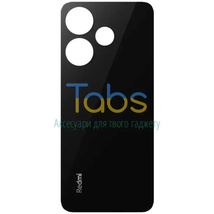 Задня кришка для Xiaomi Redmi 13 (чорна без скла камери) Original Quality - зображення 1