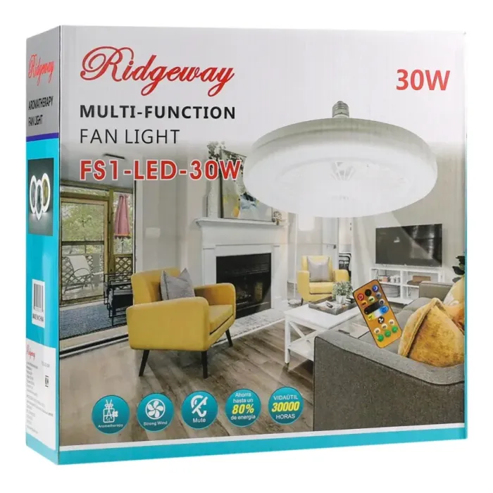 Лампа Кільцева з Вентилятором FS1-LED-30W E27 Білий - зображення 2