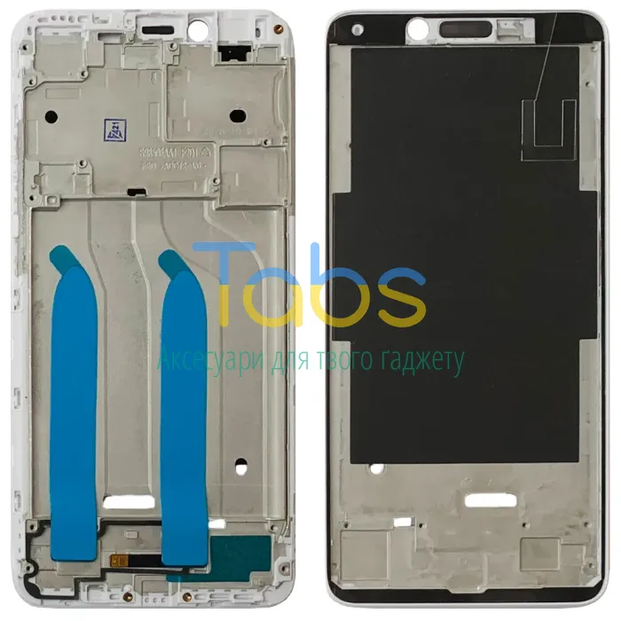 Рамка дисплея Xiaomi Redmi 6, Redmi 6A (біла ) Original Quality - изображение 1
