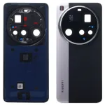 Задня кришка для Xiaomi 15 Ultra (чорно-біла, Silver Chrome Original New зі склом камери)