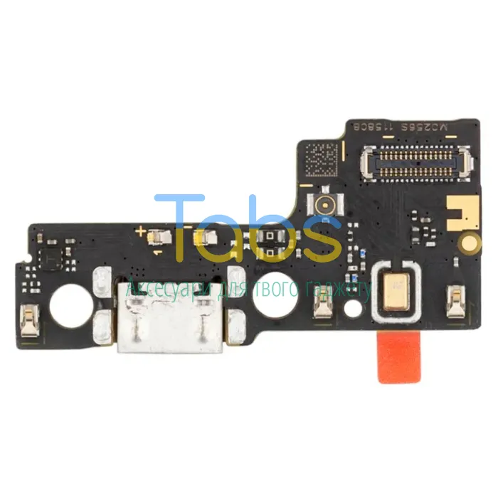 Шлейф для Xiaomi Redmi 12C, Poco C55 з роз'ємом зарядки та мікрофоном - нижня плата Original Quality - зображення 2