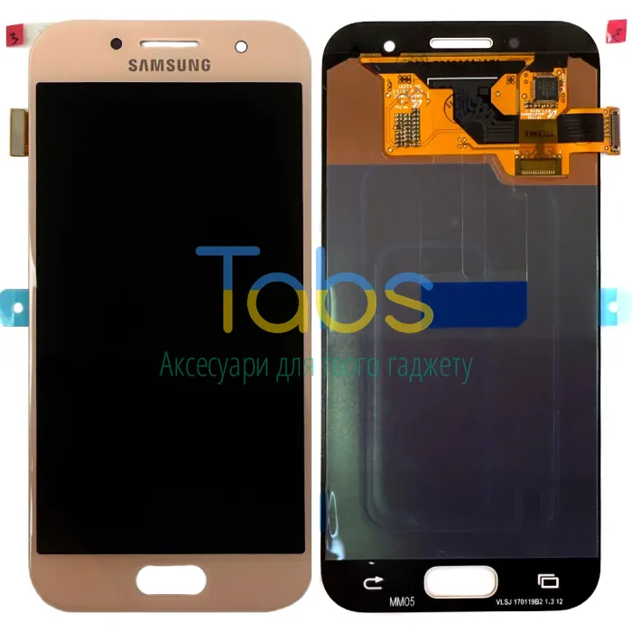 Дисплей для Samsung Galaxy A3 2017 A320F з тачскріном (рожевий ) Original Quality - изображение 1