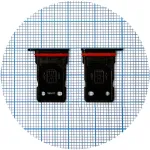 Тримач SIM карти OnePlus 8, OnePlus 8 Pro (чорний на 2 SIM)