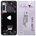 Дисплей для Samsung Galaxy S21 Plus 5G G996B з тачскріном (оригінал OEM SP у чорній рамці)