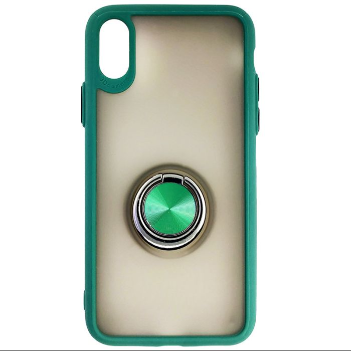 Чохол Totu Copy Ring Case iPhone X/XS Green+Чорний