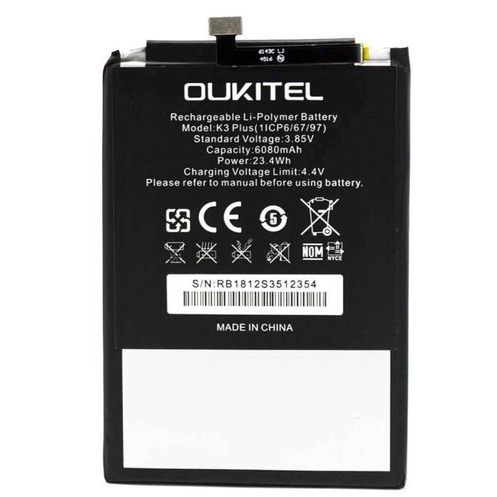 Акумулятор для Oukitel K3 Plus Original PRC
