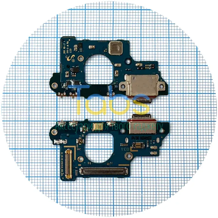 Шлейф Samsung Galaxy S20 FE G780F, Galaxy S20 FE 5G G781B, з роз'ємом зарядки та мікрофоном (версія 03D) Original Quality - зображення 1
