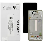 Дисплей для Samsung Galaxy A53 5G A536B з тачскріном (оригінал 100% з сріблястою рамкою)