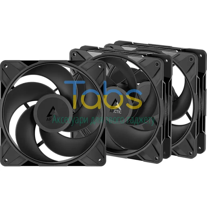 Кулер до корпусу ARCTIC P14 Pro Reverse Black 3-Pack - зображення 1