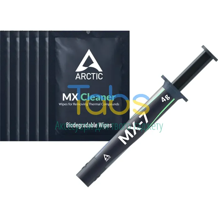 Термопаста ARCTIC MX-7, 4г з 6x MX Cleaner - зображення 1
