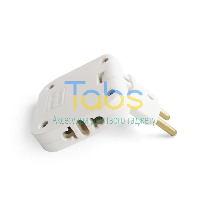 Адаптер (трійник) для розетки WALKER WH-03 white - зображення 2