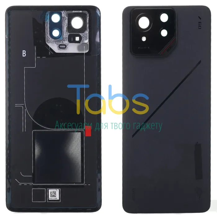 Задня кришка для Asus ROG Phone 9 Pro (чорна Original New зі склом камери) - зображення 1