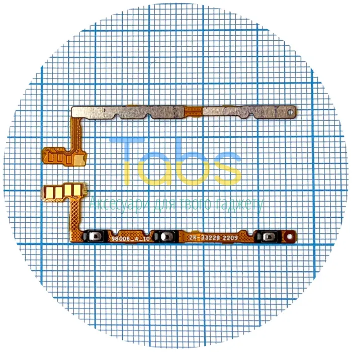 Шлейф Xiaomi Redmi Note 11 Pro 5G, Redmi Note 12 Pro 4G Poco X4 Pro 5G з кнопками гучності та ввімкнення - зображення 1