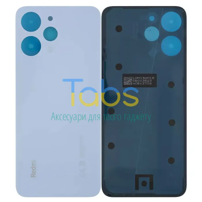 Задня кришка для Xiaomi Redmi 12 (блакитна ) Original Quality - зображення 1