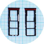 Тримач Sim картки та картки пам'яті Motorola Moto G04 XT2421-2 (зелений на 2 SIM + MicroSD)