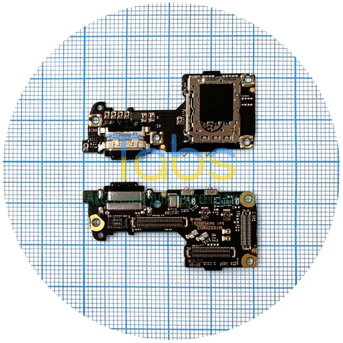 Шлейф Xiaomi 12, 12X із роз'ємами зарядки та SIM карти, мікрофоном - нижня плата Original Quality - зображення 1