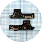Шлейф Xiaomi Redmi 12 з роз'ємом зарядки та мікрофоном - нижня плата Original Quality