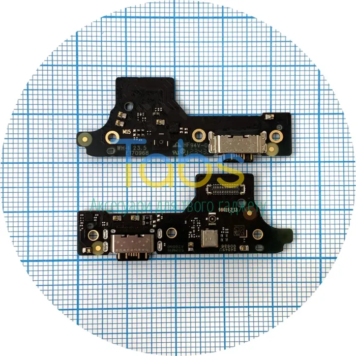 Шлейф Xiaomi Redmi 12 з роз'ємом зарядки та мікрофоном - нижня плата Original Quality - зображення 1