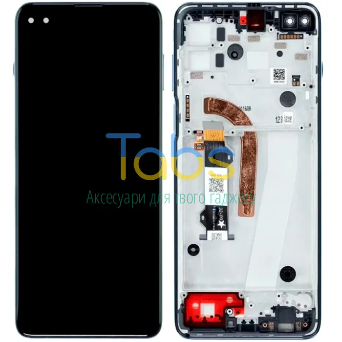 Дисплей для Motorola Moto G100 XT2125 з тачскріном ( із синьою рамкою) Original Quality - изображение 1