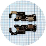Шлейф Xiaomi Poco M3 Pro 5G з роз'ємом зарядки та мікрофоном - нижня плата High Quality