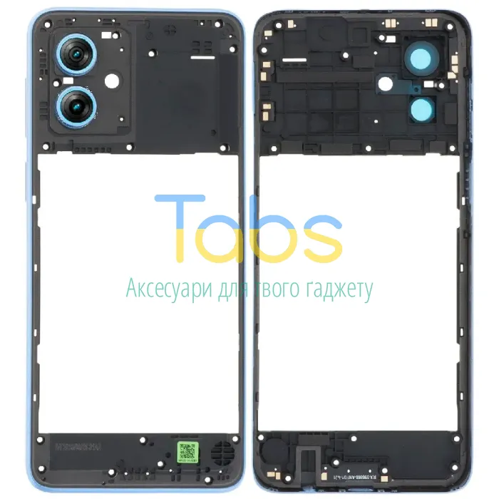 Рамка корпусу Motorola Moto G54 Power XT2343-6 (блакитна зі склом камери) - зображення 1
