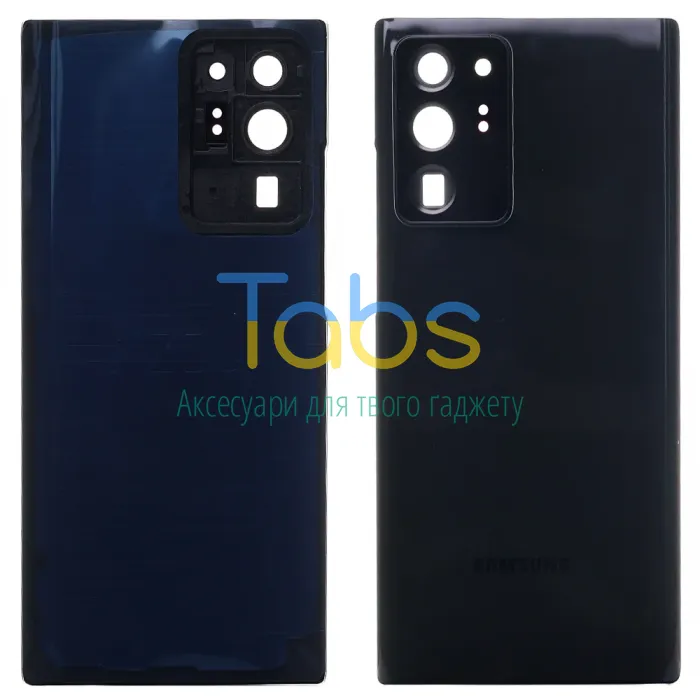 Задня кришка для Samsung Galaxy Note 20 Ultra N985F N986B (чорна зі склом камери) Original Quality - зображення 1