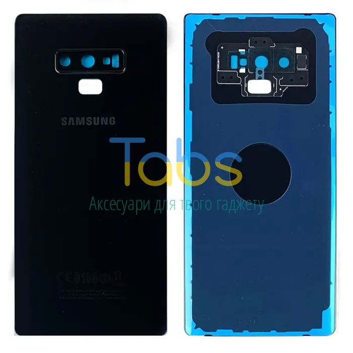 Задня кришка для Samsung Galaxy Note 9 N960F (чорна зі склом камери) Original Quality - зображення 1