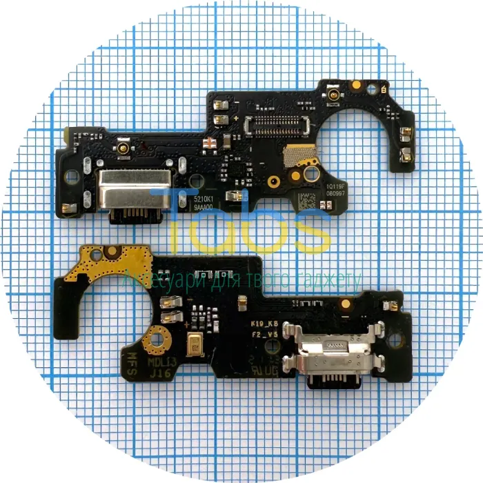 Шлейф для Xiaomi Poco M3 Pro 5G з роз'ємом зарядки та мікрофоном - нижня плата Original Quality - зображення 1