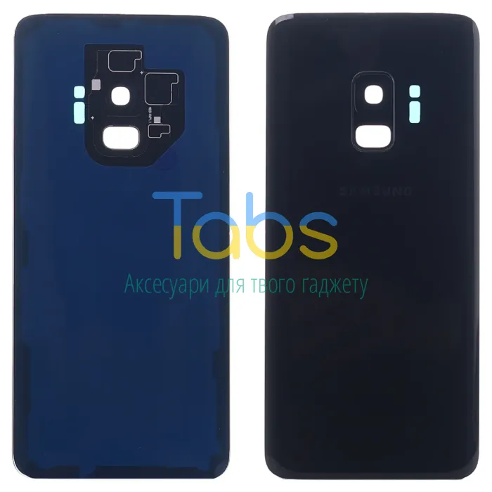 Задня кришка для Samsung Galaxy S9 G960F (чорна зі склом камери) - изображение 1