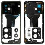 Рамка корпусу Xiaomi Redmi Note 12 Pro 5G (сіра зі склом камери)