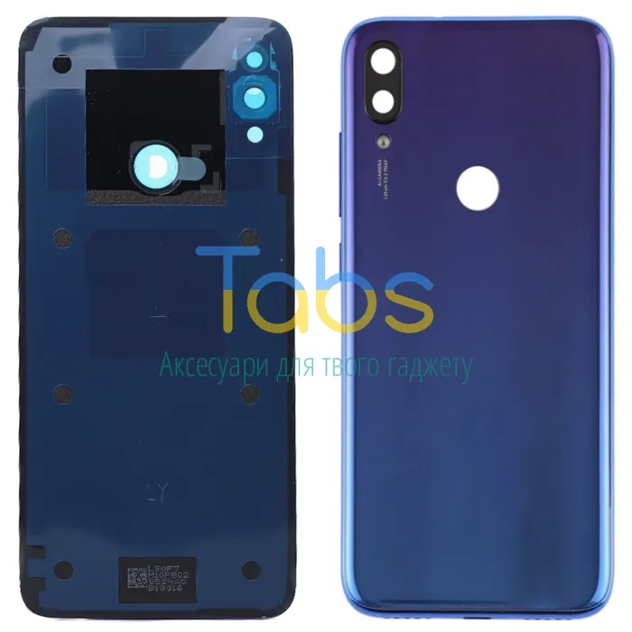 Задня кришка для Xiaomi Redmi Note 7 m1901f7g, Redmi Note 7 Pro m1901f7s (синя Original New зі склом камери) - зображення 1