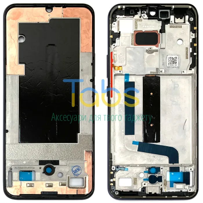Рамка дисплея Xiaomi Mi 10 Lite (чорна ) Original Quality - зображення 1