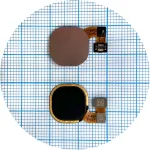Шлейф для Infinix Hot 12i зі сканером відбитка пальця (чорний) Original Quality