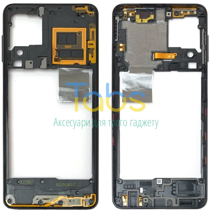 Рамка корпусу Samsung Galaxy A22 4G A225 (чорна ) Original Quality - изображение 1