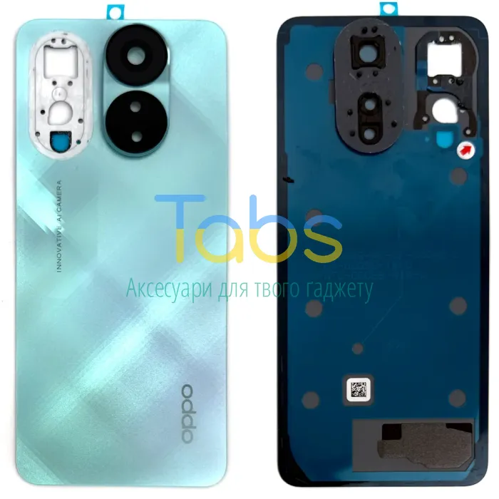Задня кришка для Oppo A78 4G CPH2565 (зелена  зі склом камери) Original Quality - зображення 1